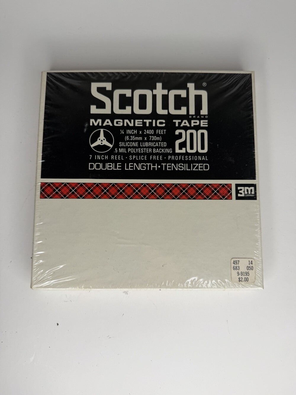 SCOTCH 200 7" Reel 1/4" x 2400' Magnetic Tape - (200-1/4-2400) - FACTORY SEALED